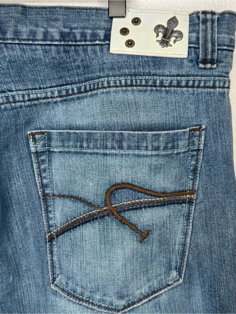Paco Jeans Men's Blue Cotton Medium Wash Straight-Leg Jeans Y2K Size 38x32